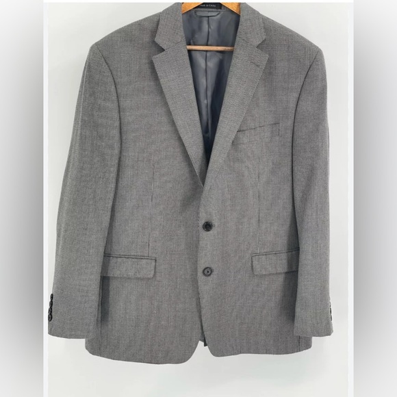 Ralph Lauren blade sports coat size 42R  2 button front, black and‎ gray plaid - Picture 1 of 13